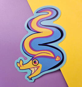 Ribbon Eel Sticker